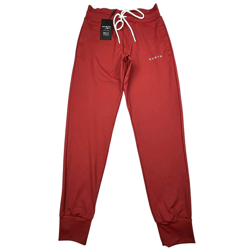 NVGTN Navi Red Jogger Pants Womens Medium NWT Athletic Lounge Sweatpants